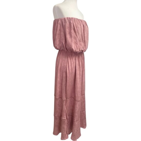 NWT Shore Desert Rose Strapless Maxi Dress. Size XL. floral pink long flowy NEW - Picture 4 of 12